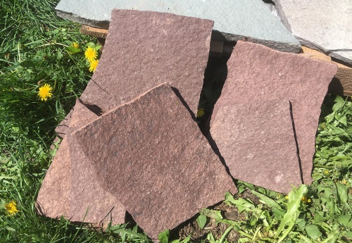 Плитняк лемезит бордовый для цоколя 1,5-2 см купить в Зеленограду