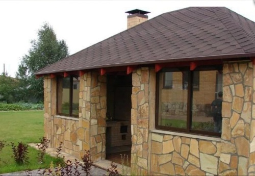 Плитняк златолит жёлтый золотистый для фасада 1,5-3см купить в Зеленограду