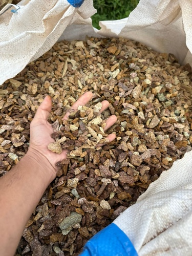 Златолит персиковый декоративная каменная крошка купить в Зеленограду