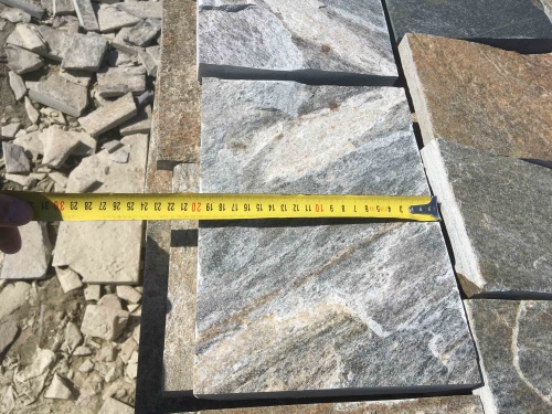 Плитка пилёная златолит Уральский для цоколя, отмостки купить в Зеленограду