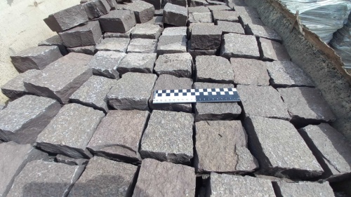Лемезит колотая брусчатка 10 * 10 см. для парковки купить в Зеленограду